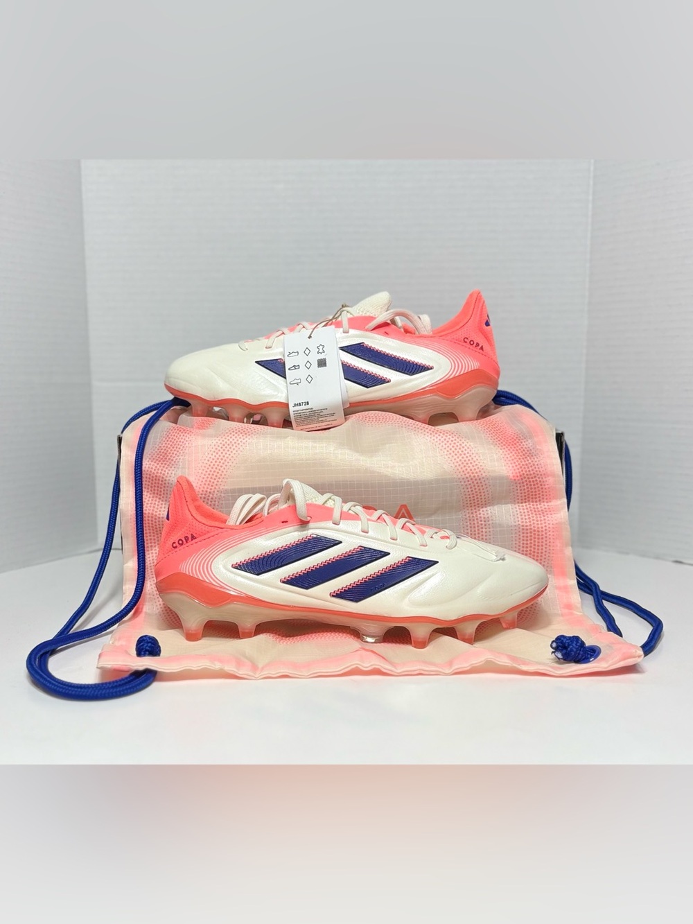 Adidas Copa Pure 3 Elite FG Leather Coral Blaze Pack Soccer Cleats JH8728 NEW